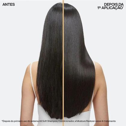 Imagem de Creme de Pentear Leave-In All Soft 150ml Redken para cabelos secos e opacos hidratação brilho e maciez