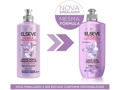 Imagem de Creme de Pentear LOréal Paris Elseve Hidra  - Hialurônico Preenchedor 250ml