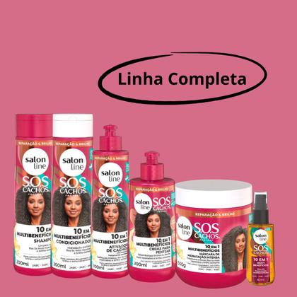 Imagem de Creme de Pentear Salon Line SOS Cachos 10 em 1 300ml