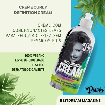 Imagem de Creme De Pentear Soul Power Vegano Curly On Styling Linha Completa 500ml - Escolha O Seu
