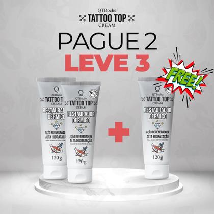 Imagem de Creme De Tatuagem Tattoo Top Cream Compre 2 Leve 3 - 360G