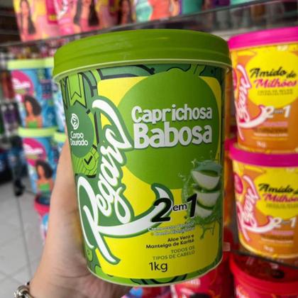 Imagem de Creme de Tratamento para Pentear e Hidratante 2 em 1 Regarv 1kg Corpo Dourado Todos os Tipos de Cabelo