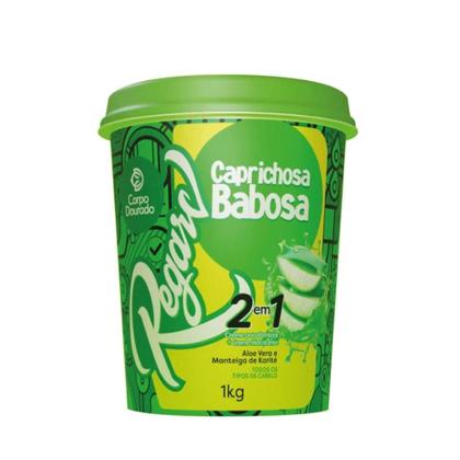Imagem de Creme de Tratamento para Pentear e Hidratante 2 em 1 Regarv 1kg Corpo Dourado Todos os Tipos de Cabelo