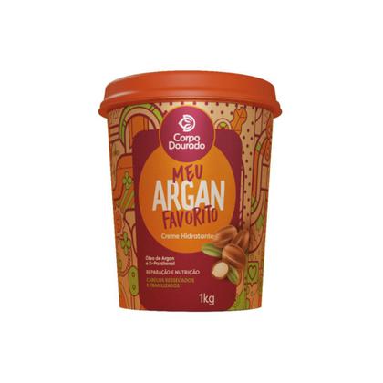 Imagem de Creme de Tratamento para Pentear e Hidratante 2 em 1 Regarv 1kg Corpo Dourado Todos os Tipos de Cabelo