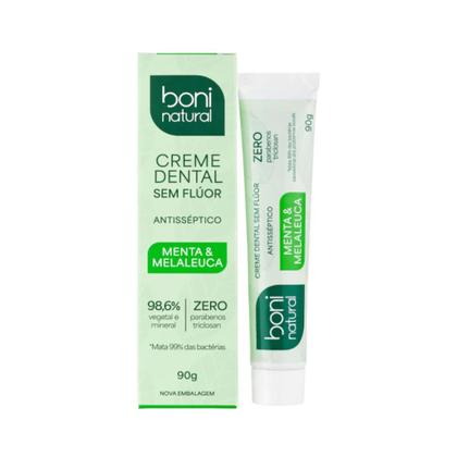 Imagem de Creme Dental Boni Natural Menta e Melaleuca 90g