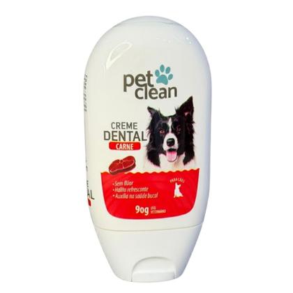 Imagem de Creme Dental Cães Gatos Carne Pet Clean 90g