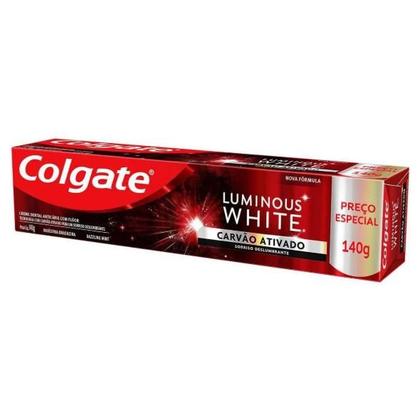 Imagem de Creme Dental Colgate Luminous White Carvão Ativado 140g