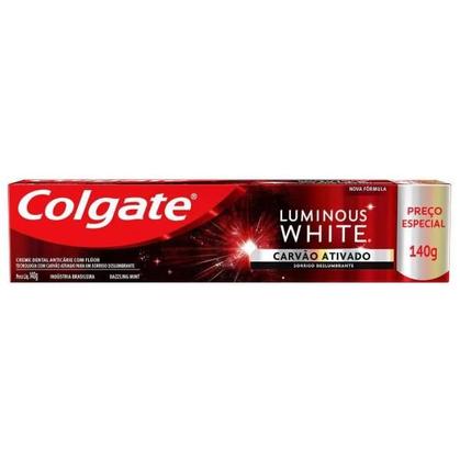 Imagem de Creme Dental Colgate Luminous White Carvão Ativado 140g