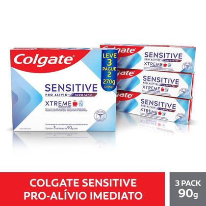 Imagem de Creme Dental Colgate Sensitive Pro Alívio Imediato Xtreme 3x90g