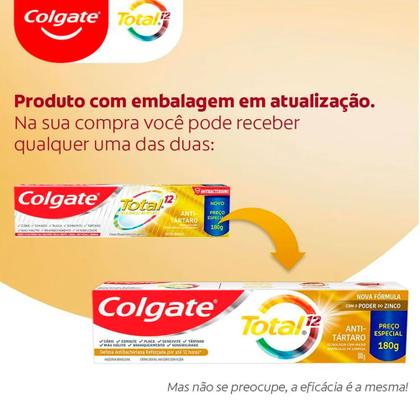 Imagem de Creme Dental Colgate Total 12 Anti-Tartaro 180g