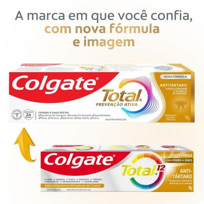 Imagem de Creme Dental Colgate Total 12 Anti Tártaro 90g