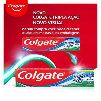 Imagem de Creme Dental Colgate Tripla ação Leve + Pague - Com 4 Un 90g