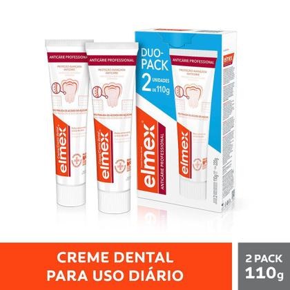 Imagem de Creme Dental Elmex Proteção Avançada Anticárie Professional com 2 Unidades de 110g cada
