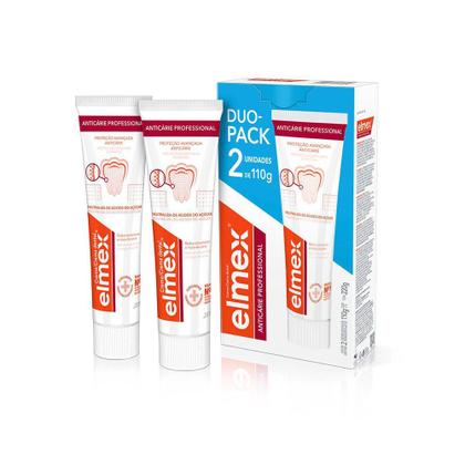 Imagem de Creme Dental Elmex Proteção Avançada Anticárie Professional com 2 Unidades de 110g cada
