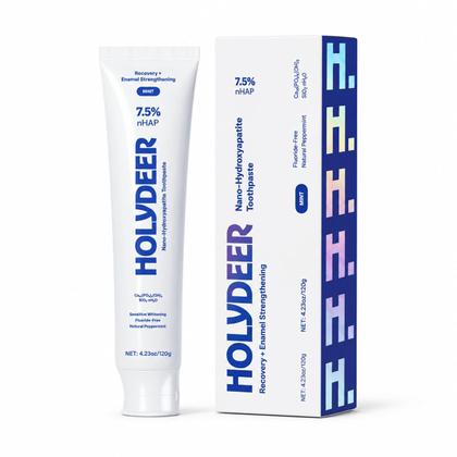 Imagem de Creme Dental Holydeer com Nano-Hidroxiapatita 120g Menta 3 Unidades