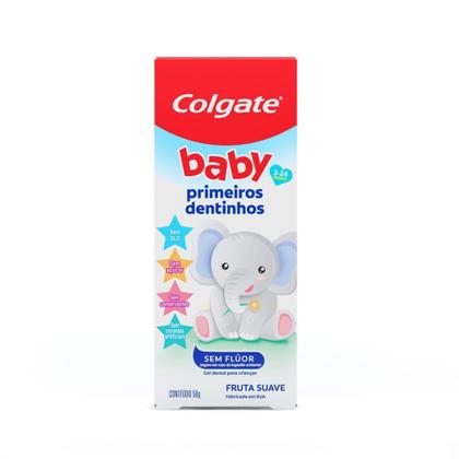 Imagem de CREME DENTAL INFANTIL COLGATE BABY PRIMEIROS DENTINHOS SEM FLúOR 50G