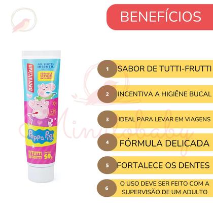 Imagem de Creme Dental Infantil Dentalclean Peppa Pig 50g