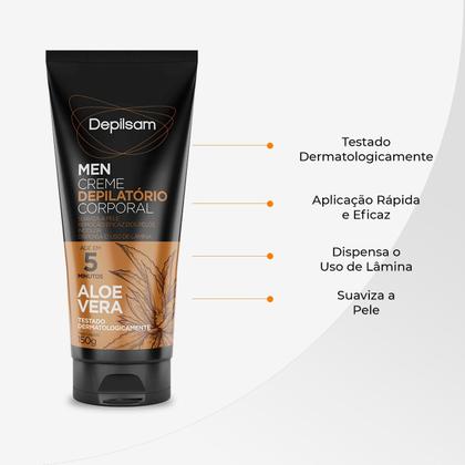 Imagem de Creme Depilatório Corporal Depilsam Men Sports 150g