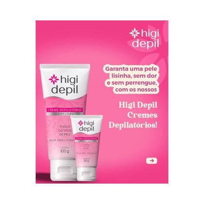 Imagem de Creme Depilatório Facial Aloe Vera e Vitamina E Higi Depil