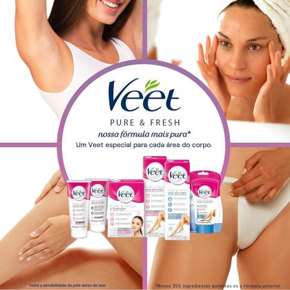 Imagem de CREME DEPILATORIO VEET PURE &amp FRESH PELE SENSIVEL 100ML