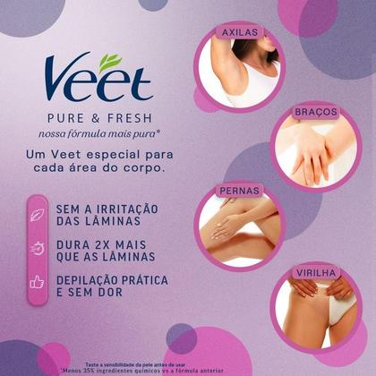 Imagem de Creme Depilatório Veet Pure & Fresh para o Banho 150ml