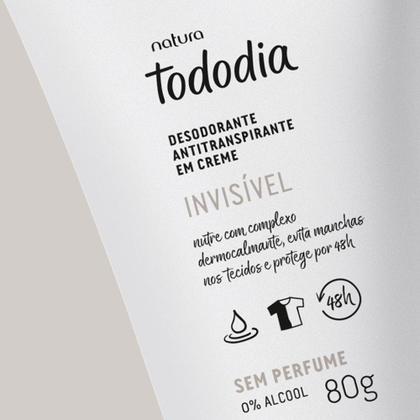 Imagem de Creme Desodorante Antitranspirante Todo dia 80g Sem Perfume - Perfumaria