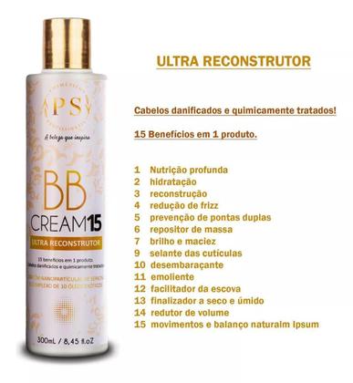 Imagem de Creme Elixir Capilar Natural 15 Em 1 Ps Cosmeticos 300Ml