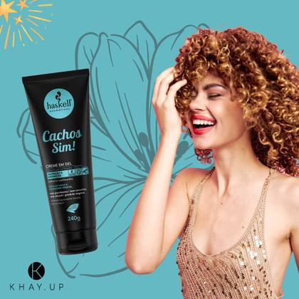 Imagem de Creme Em Gel - Haskell - Cachos Sim - Protetor Térmico 240g