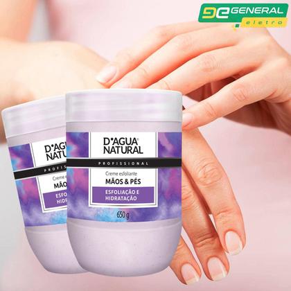Imagem de Creme Esfoliante Dagua Natural Mãos E Pés 650g Esfoliação e Hidratação