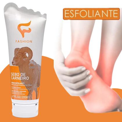 Imagem de Creme Esfoliante Fashion Sebo de Carneiro Bisnaga 200ml Kit 12 Unidades