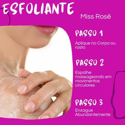 Imagem de Creme Esfoliante Morango Corporal Facial Miss Rosê