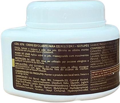 Imagem de CREME ESFOLIANTE PARA OS PÉS NATUPÉS 3X1 130gr NATUFLORES 3un