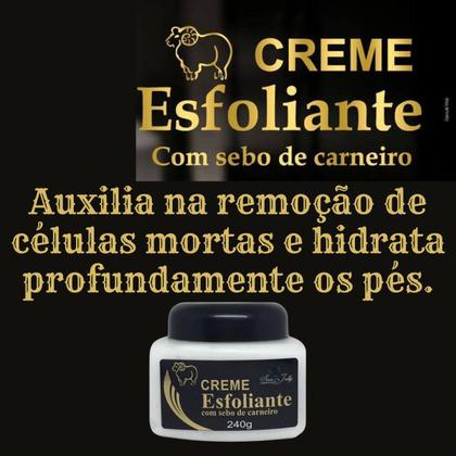 Imagem de Creme Esfoliante San Jully com Sebo de Carneiro Pote 240g Kit Promocional 7 Unidades