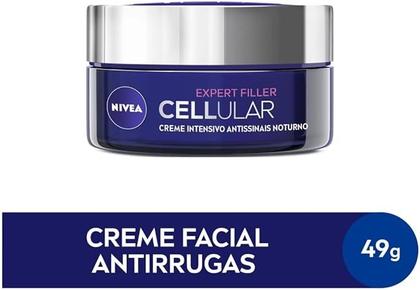Imagem de Creme Facial Antirrugas Nivea Cellular Hialurônico Noite 50ml