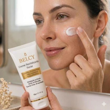 Imagem de Creme Facial Belcy Antissinais e Revitalizador com Niacinamida Centella Asiática Vitamina E 60g