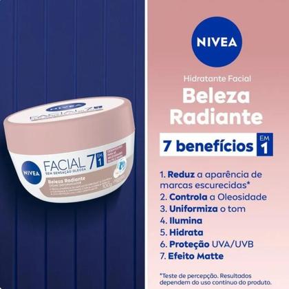 Imagem de Creme facial beleza radiante pele negra Nivea - 100g