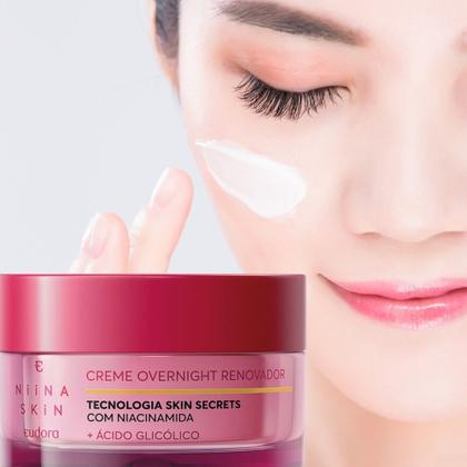 Imagem de Creme Facial Efeito Peeling Noturno Overnight Renovador Niina Secrets Skin 45g