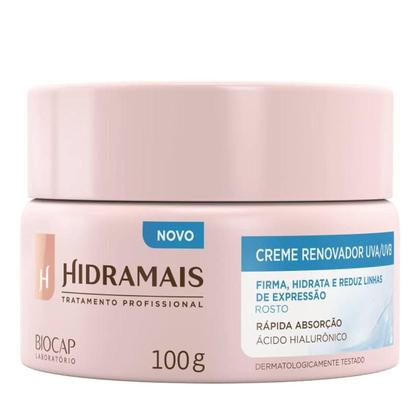 Imagem de Creme Facial Hidratante Reduz Linhas Expressão Com Uva Uvb