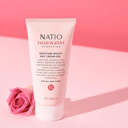 Imagem de Creme facial Natio Australia Rosewater Hydration 75mL por dia