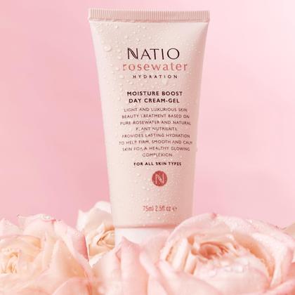 Imagem de Creme facial Natio Australia Rosewater Hydration 75mL por dia