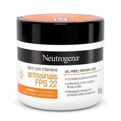 Imagem de Creme facial neutrogena face care intensive antissinais fps 22 100g