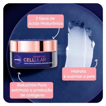 Imagem de Creme Facial Nivea Antissinais Cellular Lift Expert Noite 50g -