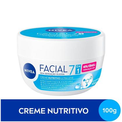 Imagem de Creme Facial Nivea Nutritivo Ultraleve 7 em 1 100g