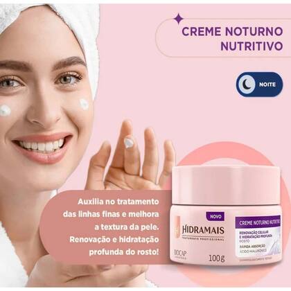 Imagem de Creme Facial Nutritivo Noturno 100GR Hidramais