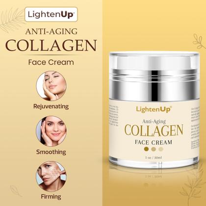 Imagem de Creme facial OMIC Lighten-Up Collagen 30mL Antienvelhecimento com Ácido Hialurônico