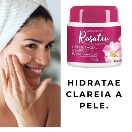 Imagem de Creme Facial Suavizador de Marcas Rosa Mosqueta Rosativ skincare cuidado facial