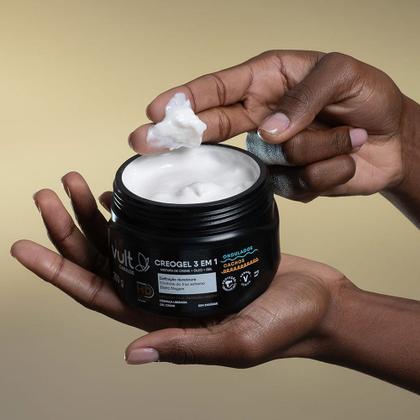 Imagem de Creme Finalizador de Cachos Óleo Gel Creogel Cacheados Ondulados 250g Vult