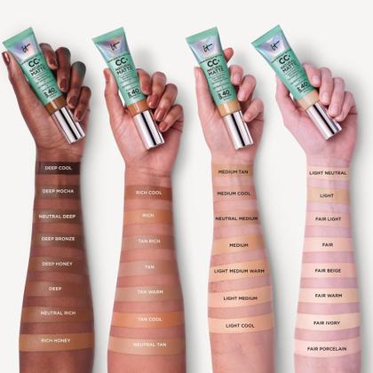 Imagem de Creme Foundation IT Cosmetics CC+ Natural Matte SPF40 32mL