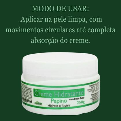 Imagem de Creme Hidratante Alquimia Cosméticos Pepino Pote 250g Kit 2 Unidades