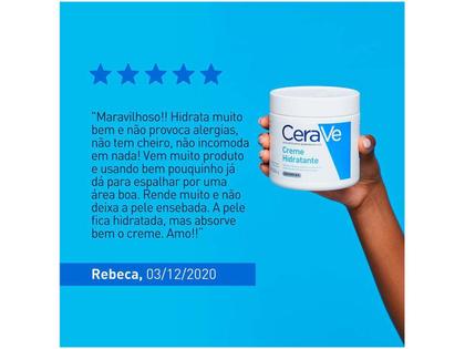 Imagem de Creme Hidratante Cerave Pele Seca Extra Seca Normal Sem Perfume 454G Corpo Rosto
